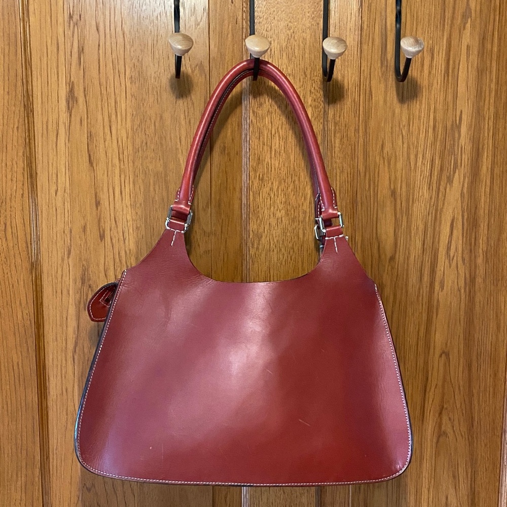 Boldrini Selleria Red Leather Bag - Picture 3 of 11